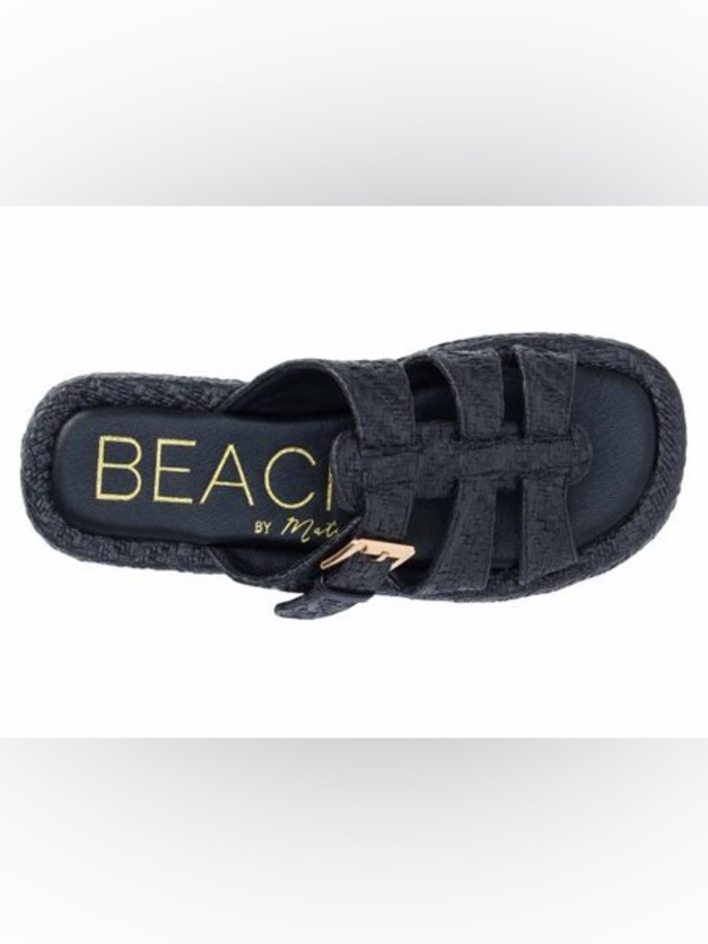 Platform sandal with buckles